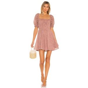 {Spell} Rae Mini Dress Small Pink Floral Revolve